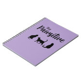 Blijf passief zwarte kat notitieboek (Linkerzijde)