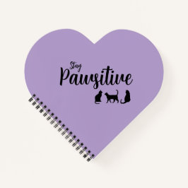 Blijf passief zwarte kat notitieboek