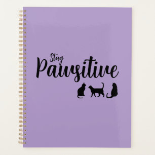 Blijf passief zwarte kat planner