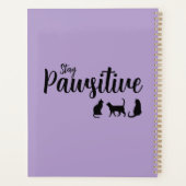 Blijf passief zwarte kat planner (Achterkant)