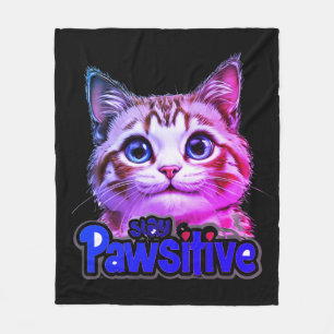 Blijf passieve katteneditie fleece deken