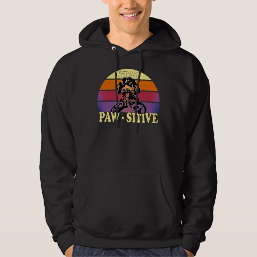 Blijf Pauw positief Hoodie (Voorkant)
