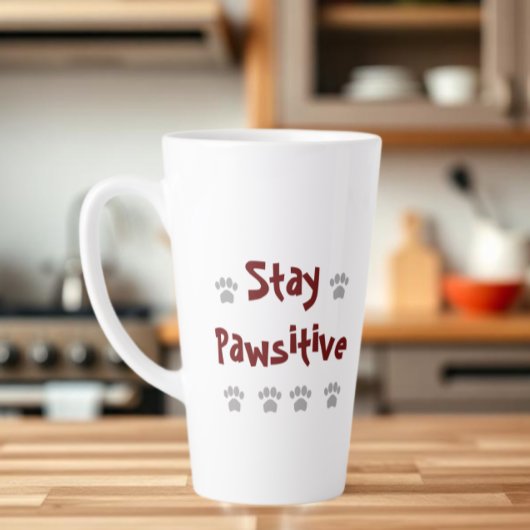 Blijf Pawsitief Latte Mok