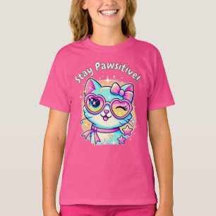 🐱✨ Blijf Pawsitive - Het Schattigee Cat T-shirt v