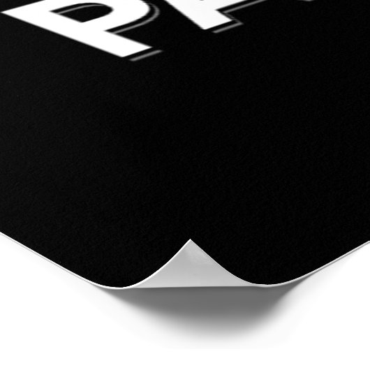 Blijf Pawsome pun black cat Poster (Hoek)