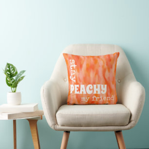 Blijf peachy mijn vriend warm gezellig boho sinaas kussen