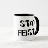 Blijf pittige aanmoediging mok (Voorkant rechts)