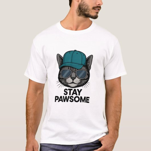 Blijf Poepiecool – Kat Uitgave T-shirt (Voorkant)
