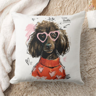 Blijf Poodelhond met Hart Zonnebril & Knus Zweet Kussen