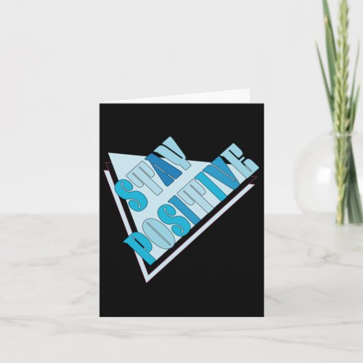 Blijf positief #1218 Sticker Kaart (Voorkant)
