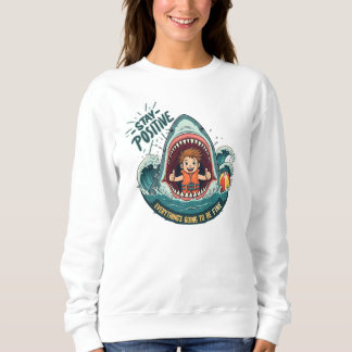 Blijf positief: alles komt goed trui