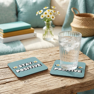 Blijf Positief Bier Onderzetter