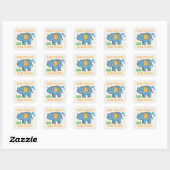 Blijf positief Blijf sterk Vierkante Sticker (Vel)