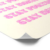 Blijf positief, blijf vechten poster (Hoek)