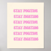 Blijf positief, blijf vechten poster (Voorkant)