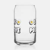 Blijf Positief Blikvorm Glas (Links)