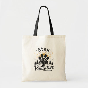 Blijf Positief Boodschappentas Tote Bag