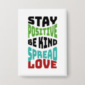 Blijf Positief Button (Voorkant)