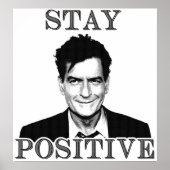 Blijf positief Charlie Sheen Poster (Voorkant)