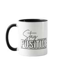 Blijf positief Combo Mok - Coffee Quote Cup