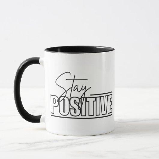 Blijf positief Combo Mok - Coffee Quote Cup (Links)