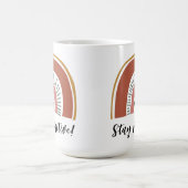 Blijf positief! Cute Colorful Boho Rainbow Koffiemok (Center)