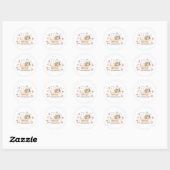 Blijf Positief Cute Dachshond Ronde Sticker (Vel)