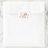 Blijf Positief Cute Dachshond Ronde Sticker (Tas)
