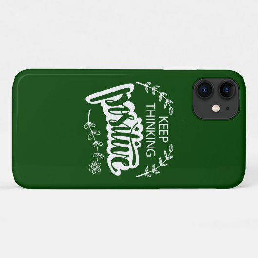 Blijf Positief Denken Case-Mate iPhone Case (Achterkant (horizontaal))