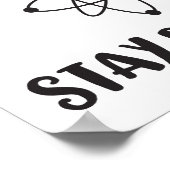 Blijf positief Funny Scientific Positivity Poster (Hoek)