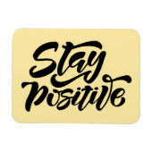 Blijf positief geel magneet (Horizontaal)