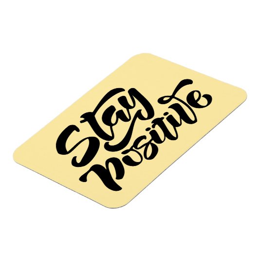 Blijf positief geel magneet (Linkerzijde)