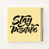 Blijf positief geel notitieboek (Achterkant)