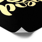 Blijf positief geel poster (Hoek)