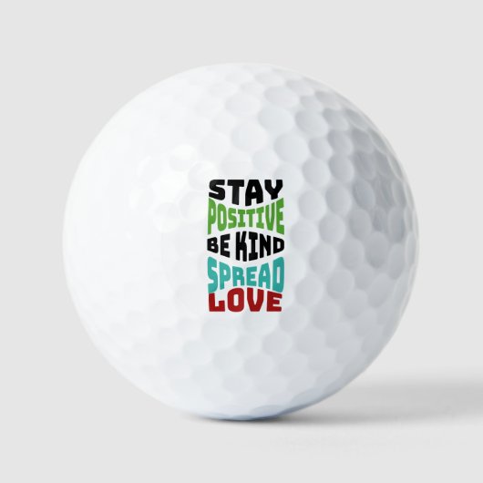 Blijf Positief Golfballen (Voorkant)