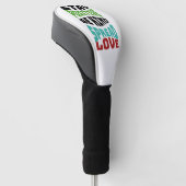 Blijf Positief Golfheadcover (Schuin)