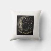 Blijf positief – Hemelse Kat & Maan Kussen (Achterkant)