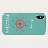 Blijf positief in de natuurkunde geek Case-Mate iPhone case (Achterkant (horizontaal))