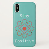 Blijf positief in de natuurkunde geek Case-Mate iPhone case (Achterkant)
