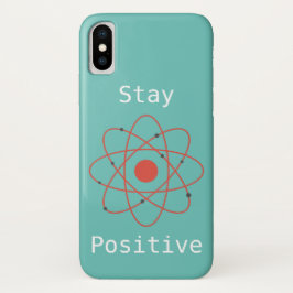 Blijf positief in de natuurkunde geek Case-Mate iPhone case