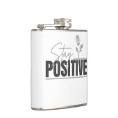 Blijf Positief Inspirerend Heupfles (Rechts)