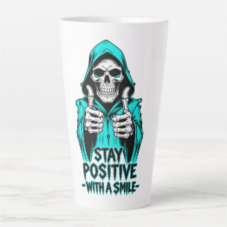 Blijf Positief – Inspirerend Motiverend Latte Mok
