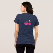 Blijf Positief Inspirerend Tri-Blend Shirt (Achterkant volledig)