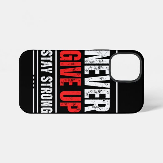 Blijf positief | iPhone 12 mini-Hoesje iPhone Hoesje (Achterkant horizontaal)