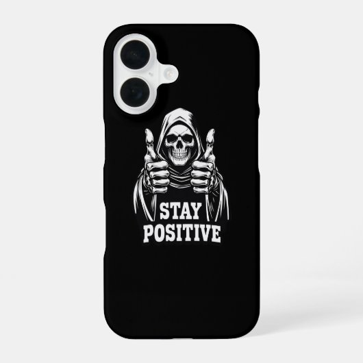 Blijf Positief iPhone 16 Hoesje (Achterkant)
