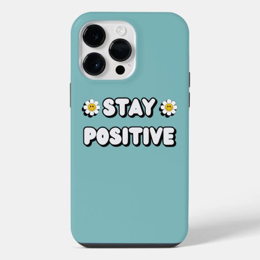 Blijf Positief iPhone Hoesje (Achterkant)
