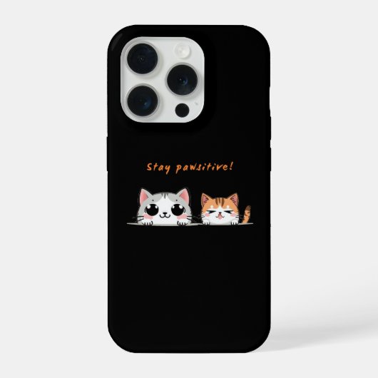Blijf positief iPhone hoesje (Achterkant)
