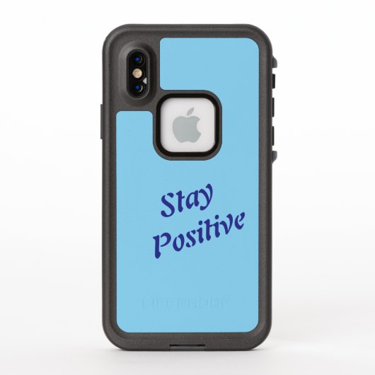 Blijf positief iPhone-hoesje (Achterkant)