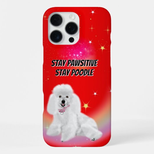 Blijf Positief iPhone Hoesje (Achterkant)