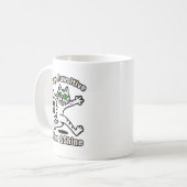 Blijf Positief Kat Koffiemok (Voorkant links)